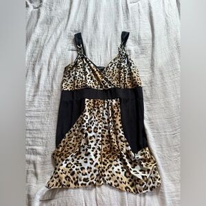 VINTAGE DEB Y2K PRINTED TANK TOP EXCELLENT CONDITION SIZE LARGE